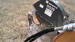 SG26 Stump Grinder on Case SR250 (1)