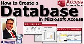 How To Create a Database in Microsoft Access
