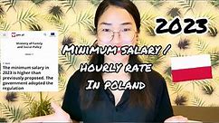 POLAND Minimum Salary | Hourly Minimum Rate increase in 2023
