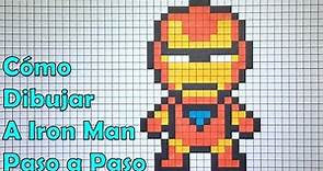 Cómo Dibujar a Iron Man en 8 bit o Pixel Art! TUTORIAL PASO A PASO