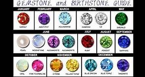All 12 Birthstone Colors & Meanings
