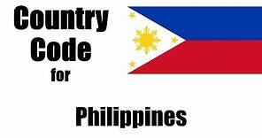 Philippines Dialing Code - Filipino Country Code - Telephone Area Codes in Philippines