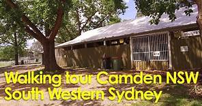 Walking tour of Camden New South Wales in South Western Sydney Australia December 2023