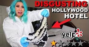 REVIEWING A NASTY 1 STAR HOTEL IN HOLLYWOOD *GROSS*
