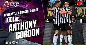 Goal de Anthony Gordon: Newcastle v. Crystal Palace 2-0 23-24 | Premier League | Telemundo Deportes