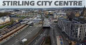 Stirling city centre : Drone tour