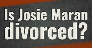 Is Josie Maran divorced?