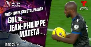 Goal Jean-Philippe Mateta - Brighton v. Crystal Palace 23-24 | Premier League | Telemundo Deportes
