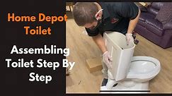 Toilet Assembly Home Depot Toilet| Step By Step