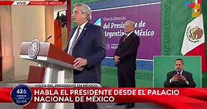 Conferencia de Alberto Fernández y López Obrador en México