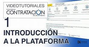 Videotutorial Plataforma Contratación Sector Público - Parte 1 - Introducción