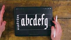 Black Letter Gothic Calligraphy Tutorial 2020