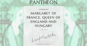 Margaret of France, Queen of England and Hungary Biography - Junior queen consort of England
