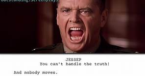 A Few Good Men - You can’t handle the truth! + Screenplay Download | Script to Screen | Screenplayed
