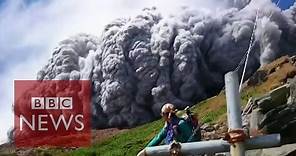 Video: Japan volcano shoots rock & ash on Mount Ontake - BBC News