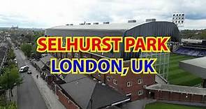 Selhurst Park Stadium, Crystal Palace, London, UK, Drone Footage (4K)