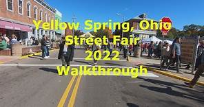 Explore Yellow Springs (Ohio) Street Fair 2022 on foot.