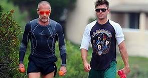 Zac Efron and Gianluca Vacchi Training/Workout