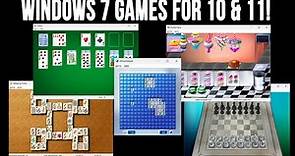 Install the Classic Windows 7 Games such as Solitaire and Minesweeper etc. on Windows 10 and 11