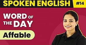 Word of the Day - Affable | Magnet Brains Spoken English Course | Meaning of Affable