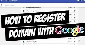 How to Register Domain with Google Domains