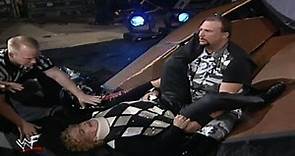 Bubba Ray Dudley Powerbombs Mae Young Off The Stage, Raw 2000/03/13