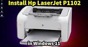 How to Download & Install Hp LaserJet P1102 Printer Driver in Windows 11
