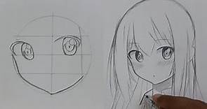 Easy and fun way to draw anime girl ☺ | For Beginners