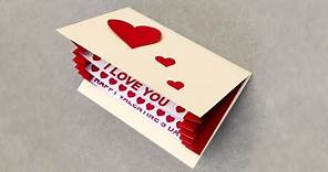 How to Make Valentine Cards _ Valentine Cards Handmade Easy _ Valentine Day Card