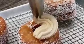 The making of the 100 layer donut is a three day process 💕💕 so worth every bite 🤤 #fyp #100layerdonut #boostofhope #food #nashville #atlanta #fivedaughtersbakery@yumiami_