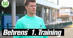 Kevin Behrens' erstes Training für den VfL Wolfsburg