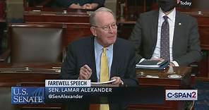U.S. Senate-Senator Lamar Alexander Farewell Speech