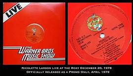 Nicolette Larson Live at the Roxy December 20, 1978