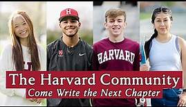 The Harvard Community | Come Write the Next Chapter