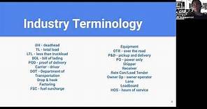 Trucking terminology that every truck dispatcher MUST know