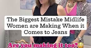 Mary Michele Nidiffer on Instagram: "👖One of the BIGGEST mistakes I see midlife women making is wearing their straight leg jeans (and pants) too long! 😕 Straight legs have been a classic for some time, and I have seen a lot of confusion around where a straight leg should hit. The 3 factors that determine the best length of your pants are your legs + the width of pants leg + shoes. 😎 However, one easy rule of thumb is that straight legs look best when worn ankle length, or slightly higher. Cre