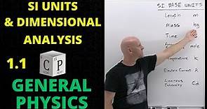 1.1 SI Units | General Physics
