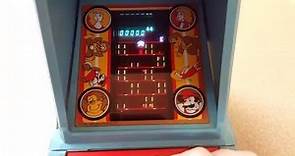 Vintage Coleco Donkey Kong Table Top Arcade Retro Review and Gameplay