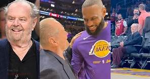 LeBron Welcomes Jack Back At Lakers Courtside
