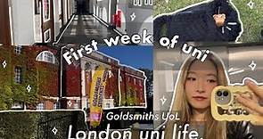 First week of Uni 🎧🫧| Goldsmiths London Uni life