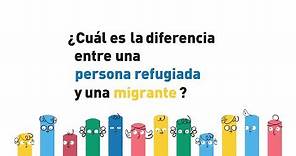 ¿Cuál es la diferencia entre una persona refugiada y una migrante?