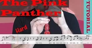 La Pantera Rosa - Tutorial flauta con partitura | Karaoke instrumental