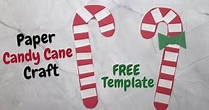 Candy Cane Craft (Free Template)