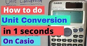 How to do unit conversion on Scientific Calculator