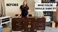 What color should I paint this dresser? 😉| Dresser flip | #furnitureflip #furnituremakeover