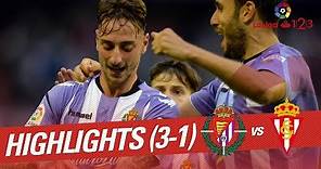 Resumen de Real Valladolid vs Sporting de Gijón (3-1)