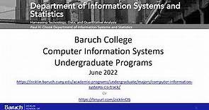 Baruch College CIS Major 2022