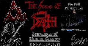 Scavenger of Human Sorrow - Guitar BREAKDOWN [On-Screen Tabs] - (The Sound of Death) + Discord Link