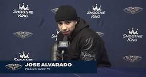 Jose Alvarado on his performance, team offense | Pelicans Lakers Postgame Interview 12/31/23
