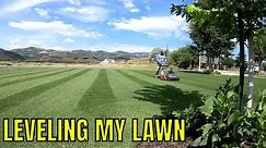 How to TOP DRESS your lawn to make a FLAT LEVEL surface